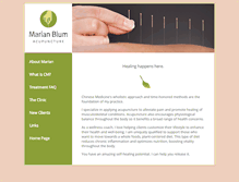 Tablet Screenshot of marianblum.com